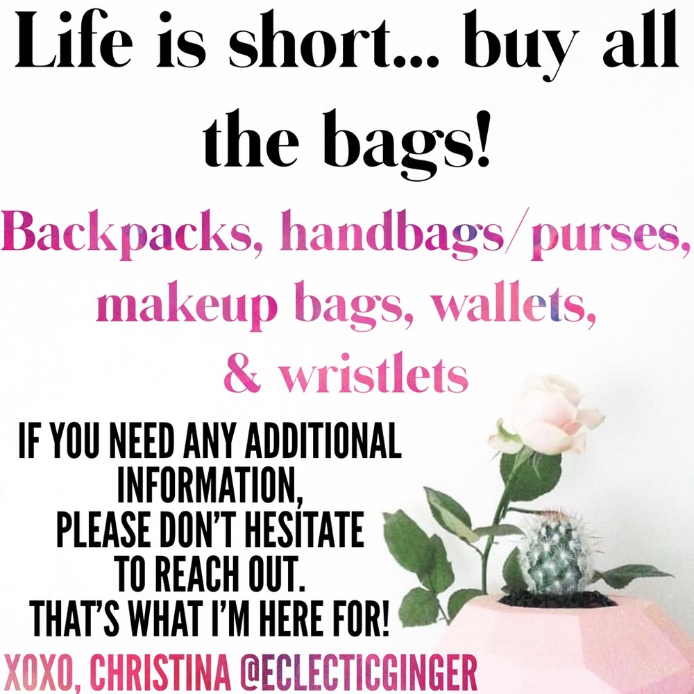 💕🖤Life is short...buy all the bags!🖤💕